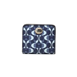 Coach Signature Peyton Dream Corner Zip Slim Wallet